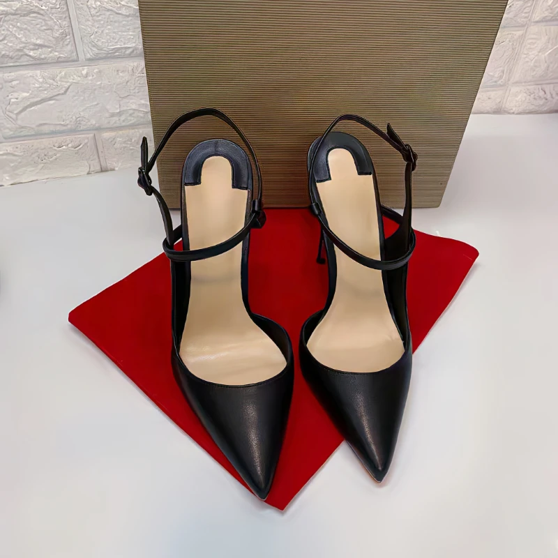 New Spring and Autumn Season Black Lace up Super High Heel Sandals Sexy Thin Heel Pointed Red Shoes Temperament Women's Shoes
New Spring and Autumn Season Black Lace up Super High Heel Sandals Sexy Thin Heel Pointed Red Shoes Temperament Women's Shoes