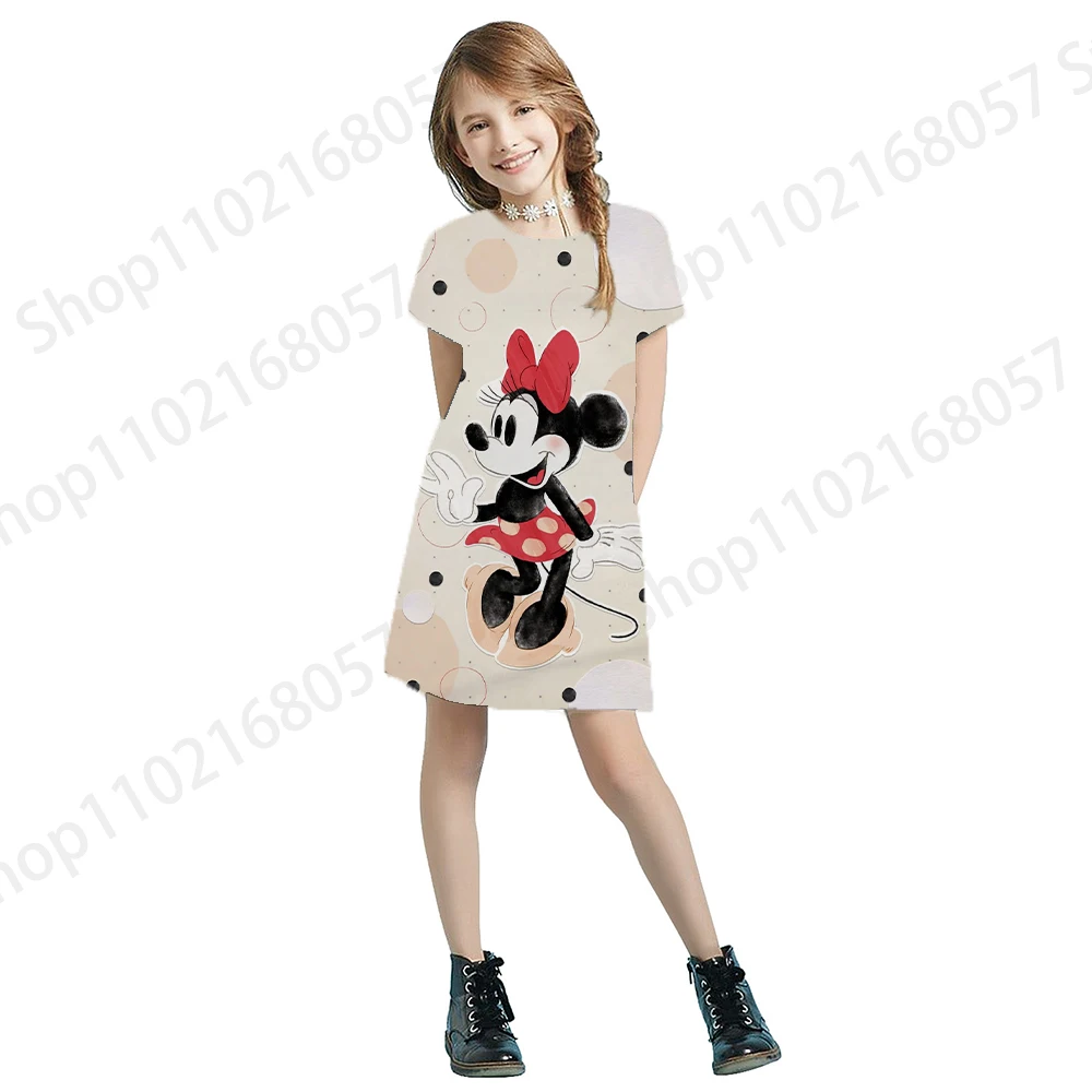 Summer Disney Minnie's New Children's Clothing Printed Round Neck Short Sleeves Casual Cute A-Line Skirt Cartoon Girls Dress
Summer Disney Minnie's New Children's Clothing Printed Round Neck Short Sleeves Casual Cute A-Line Skirt Cartoon Girls Dress