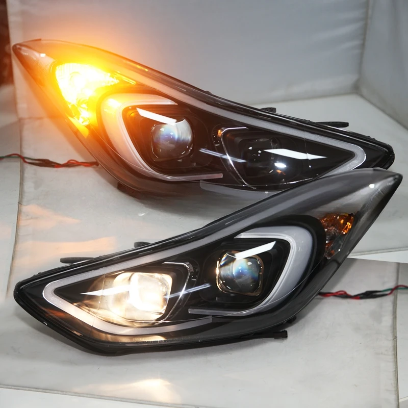 LED strip headlight For HYUNDAI Avante i35 Elantra 2013-2016 year with demon eyes LF
LED strip headlight For HYUNDAI Avante i35 Elantra 2013-2016 year with demon eyes LF