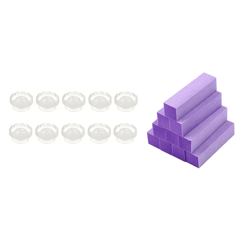 10Pcs Buffing Sanding Buffer Block Files Nail Art Tips & 50Pcs Individual Glue Holder Grafting Eyelashes Blossom Cup
10Pcs Buffing Sanding Buffer Block Files Nail Art Tips & 50Pcs Individual Glue Holder Grafting Eyelashes Blossom Cup
