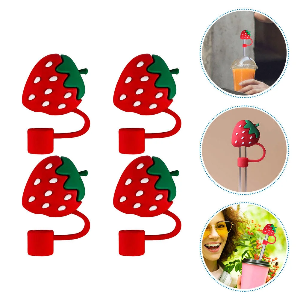 4 Pcs Straight Silicone Straw Cover Stainless Steel End Silica Gel Stopper Straws
4 Pcs Straight Silicone Straw Cover Stainless Steel End Silica Gel Stopper Straws