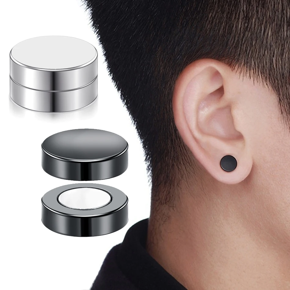 2Pcs Punk Surgical Steel Magnet Magnetic Ear Clip Stud Set Non Piercing Earrings For Boyfriend Lover Jewelry Gift 6/8/10/12MM
2Pcs Punk Surgical Steel Magnet Magnetic Ear Clip Stud Set Non Piercing Earrings For Boyfriend Lover Jewelry Gift 6/8/10/12MM