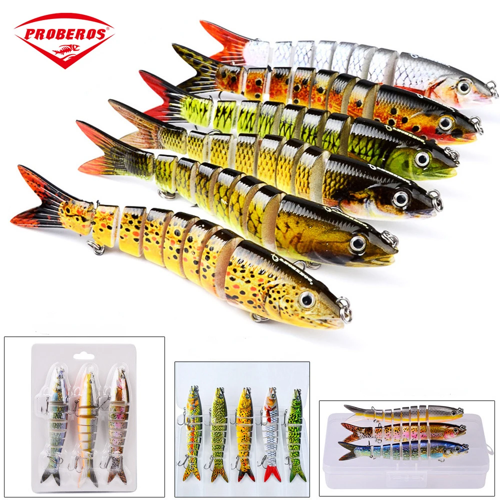 5pc/ box Random Swimbait Wobblers Pike Fishing Lures Artificial Multi Jointed Sections Hard Bait Trolling Carp Fishing Tools
5pc/ box Random Swimbait Wobblers Pike Fishing Lures Artificial Multi Jointed Sections Hard Bait Trolling Carp Fishing Tools