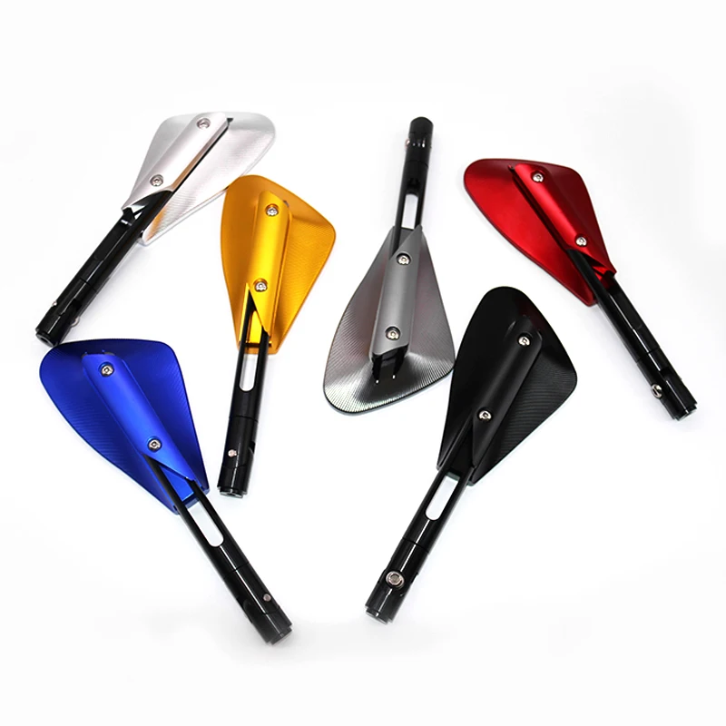 Universal CNC Aluminum Motorcycle Handlebar Rear View Mirrors Blue Anti-glare Mirror for HONDA YAMAHA SUZUKI Scooter KTM Parts 
Universal CNC Aluminum Motorcycle Handlebar Rear View Mirrors Blue Anti-glare Mirror for HONDA YAMAHA SUZUKI Scooter KTM Parts