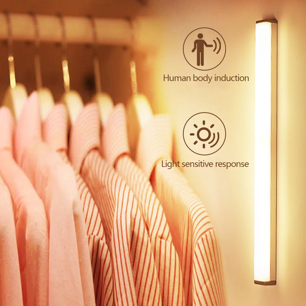Motion Sensor Light Wireless LED Night Light USB Rechargeable Night Lamp For Kitchen Cabinet Wardrobe Lamp Staircase Backlight
Motion Sensor Light Wireless LED Night Light USB Rechargeable Night Lamp For Kitchen Cabinet Wardrobe Lamp Staircase Backlight