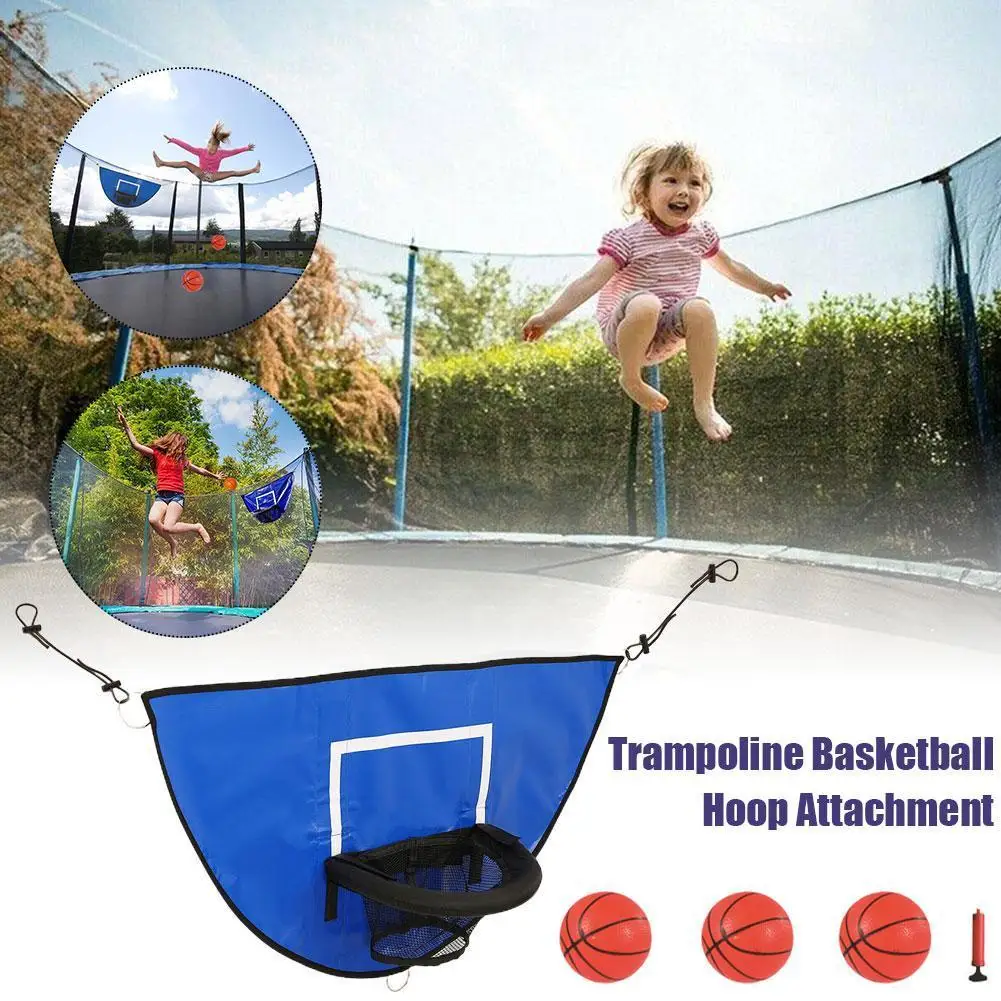 

Standard Basketball Net Trampoline Basketball Rack Basketball Hoop Attachment Basketball Hoop Net Attachment For Kids Plays J3g1