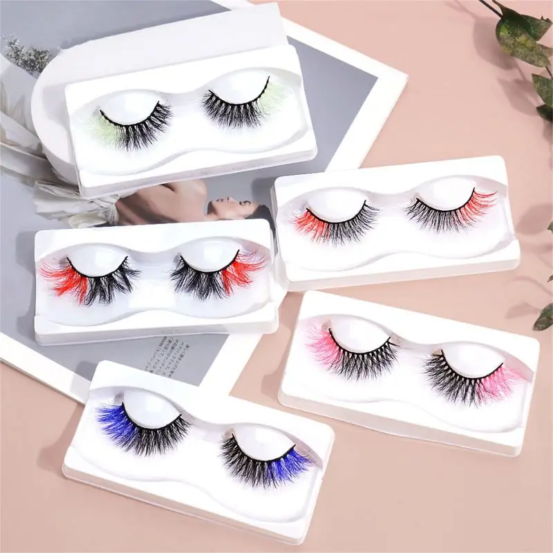 3D Mix Color 3/5 Pair of False Eyelashes Set Soft and Easy To Wear Reusable False Eyelash Fluffy Colored Lashes Cosplay Makeup
3D Mix Color 3/5 Pair of False Eyelashes Set Soft and Easy To Wear Reusable False Eyelash Fluffy Colored Lashes Cosplay Makeup