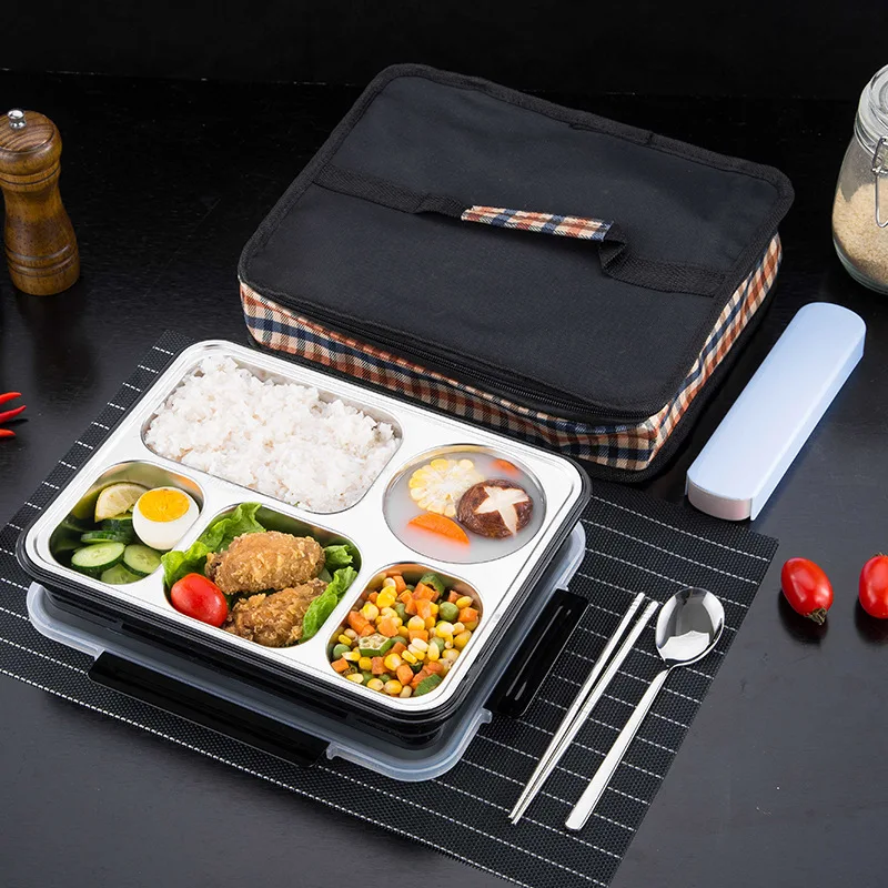 Stainless Steel Lunch Box Containers with Compartments Leakproof Bento Box Food Container with Tableware
Stainless Steel Lunch Box Containers with Compartments Leakproof Bento Box Food Container with Tableware