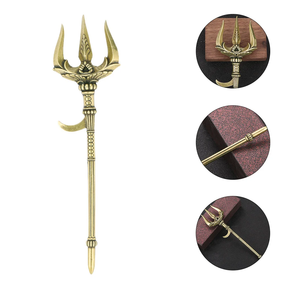 Delicate Trident Modeling Adornment Vintage Trident Brass Ornament for Home Office
Delicate Trident Modeling Adornment Vintage Trident Brass Ornament for Home Office