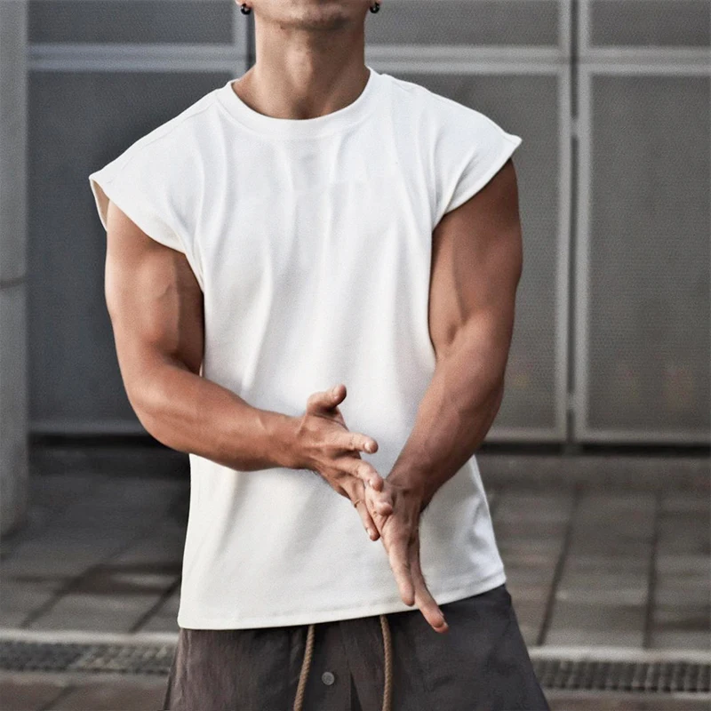 Men Bodybuilding Shirts Sleeveless O-Neck Tee Tops Clothing Summer Workout Fitness T-Shirt Broad Shoulder Casual Loose Tank Top
Men Bodybuilding Shirts Sleeveless O-Neck Tee Tops Clothing Summer Workout Fitness T-Shirt Broad Shoulder Casual Loose Tank Top