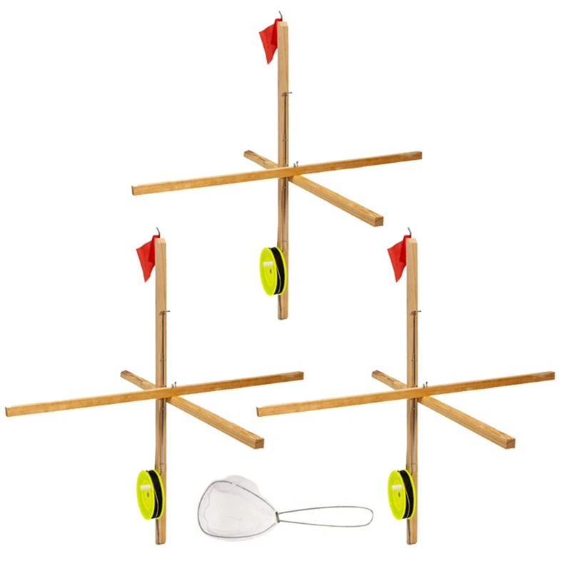 1Set Multi 3 Pack Tip-Up With Tackle Ice Fishing Tip Up Fishing Accessories Parts Pine One Size
1Set Multi 3 Pack Tip-Up With Tackle Ice Fishing Tip Up Fishing Accessories Parts Pine One Size