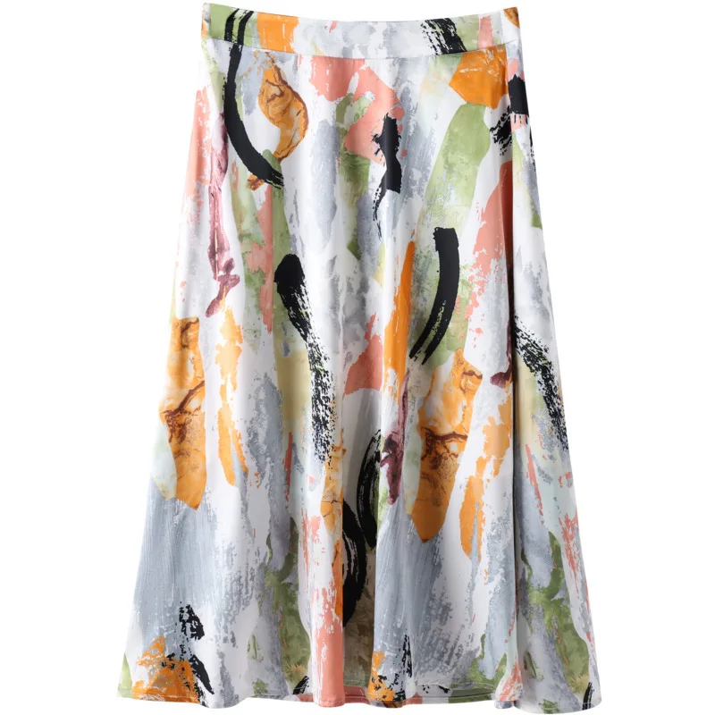 Printed Skirt 2023 Summer New High Waist Slimming All-match Elegant A- Line Skirt
Printed Skirt 2023 Summer New High Waist Slimming All-match Elegant A- Line Skirt