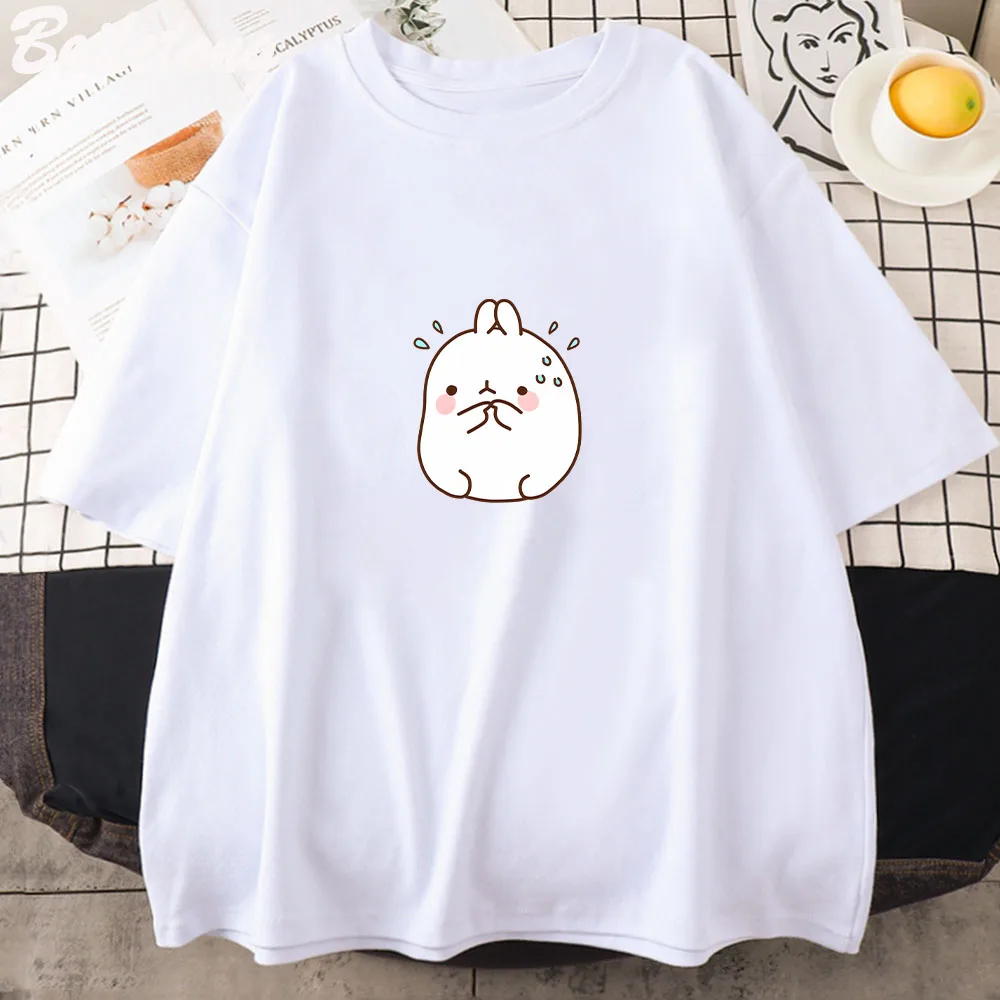 Shy Bunny Kawaii Printed T Shirt Woman Cute Cartoon Sweet Girls Cute Graphic Streetwear Fashion Harajuku Shirts Unisex Vintage
Shy Bunny Kawaii Printed T Shirt Woman Cute Cartoon Sweet Girls Cute Graphic Streetwear Fashion Harajuku Shirts Unisex Vintage