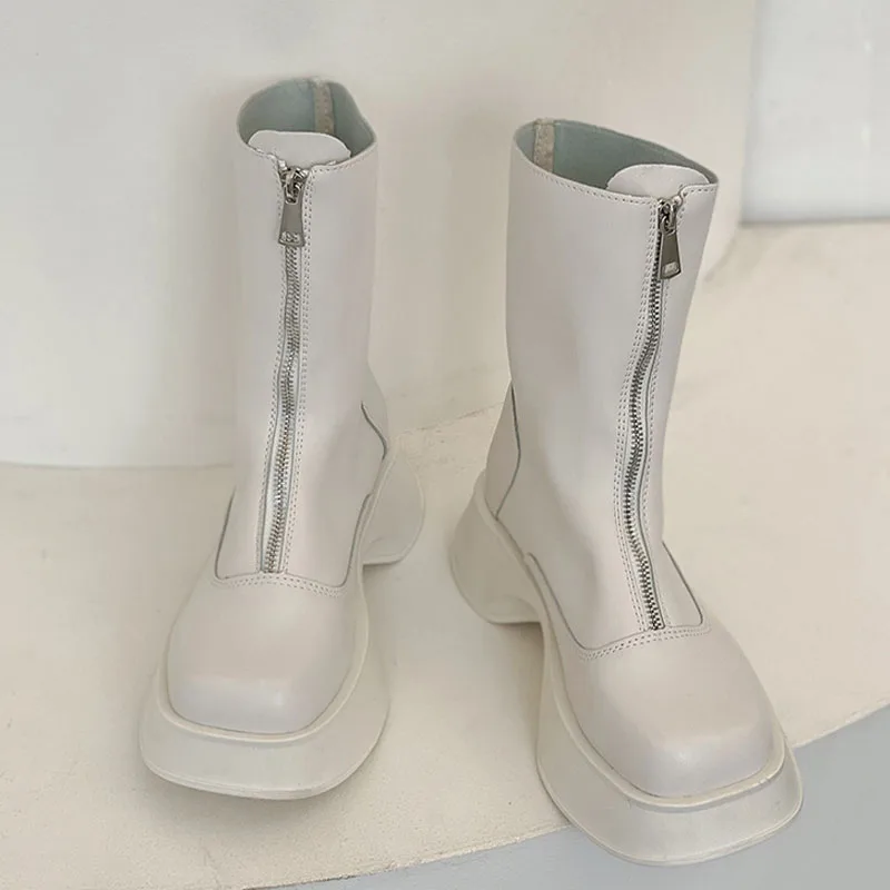 Women Chelsea Ankle Boots Flats Platform Punk Motocycle Boots 2022 Autumn Winter New Fashion Ladies Casual Shoes Snow Zip Botas
Women Chelsea Ankle Boots Flats Platform Punk Motocycle Boots 2022 Autumn Winter New Fashion Ladies Casual Shoes Snow Zip Botas