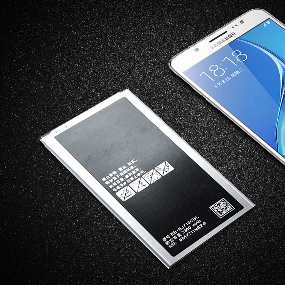 For Samsung Galaxy J7 2016 Edition Battery for J710 J710F J710FN J710M J710H J7 2016 DUOS EB-BJ710CBC 3300mAh No NFC
For Samsung Galaxy J7 2016 Edition Battery for J710 J710F J710FN J710M J710H J7 2016 DUOS EB-BJ710CBC 3300mAh No NFC