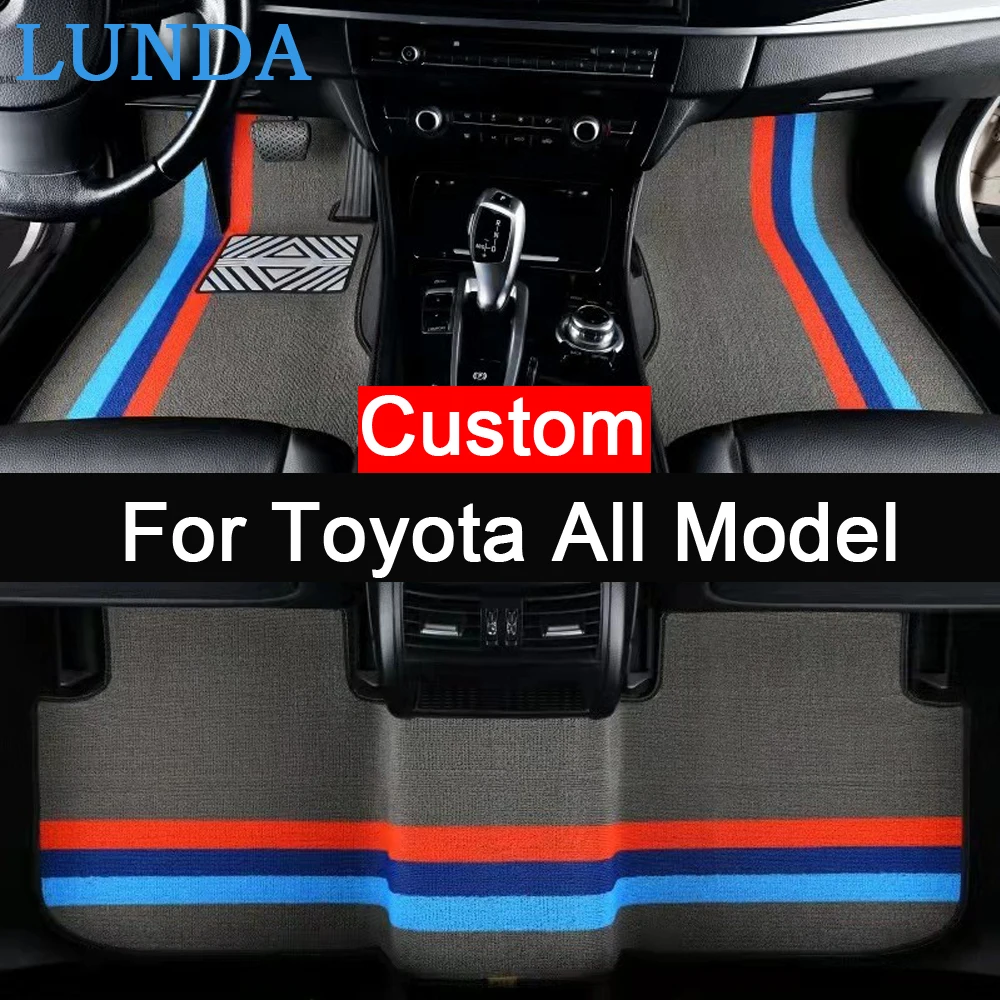 New Custom Car Floor Mats For Toyota RAV4 Camry VENZA CH-R Prius HILUX Corolla Prado 150 Land Cruiser Anti-Friction Car Carpets
New Custom Car Floor Mats For Toyota RAV4 Camry VENZA CH-R Prius HILUX Corolla Prado 150 Land Cruiser Anti-Friction Car Carpets