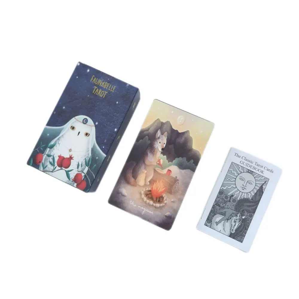 New Cute Lovely Design 12x7cm Fauna Belle Tarot 78 Cards/Set With Instruction For Friends Interaction Divination Board Games
New Cute Lovely Design 12x7cm Fauna Belle Tarot 78 Cards/Set With Instruction For Friends Interaction Divination Board Games