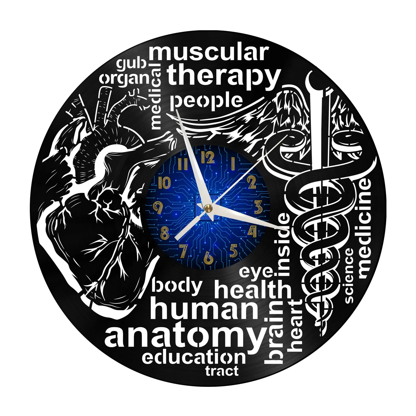 Medical Themes Creative Design Vinyl Wall Clock 3d Wall Art Silent Glow Clock 12in Led Modern Living Room Decor Watch
Medical Themes Creative Design Vinyl Wall Clock 3d Wall Art Silent Glow Clock 12in Led Modern Living Room Decor Watch