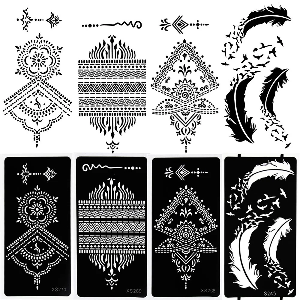 1pc Henna Tattoo Stencil Temporary Hand Tattoos Diy Body Art Paint Sticker Template Indian Wedding Painting Kit Tools 2022 New
1pc Henna Tattoo Stencil Temporary Hand Tattoos Diy Body Art Paint Sticker Template Indian Wedding Painting Kit Tools 2022 New