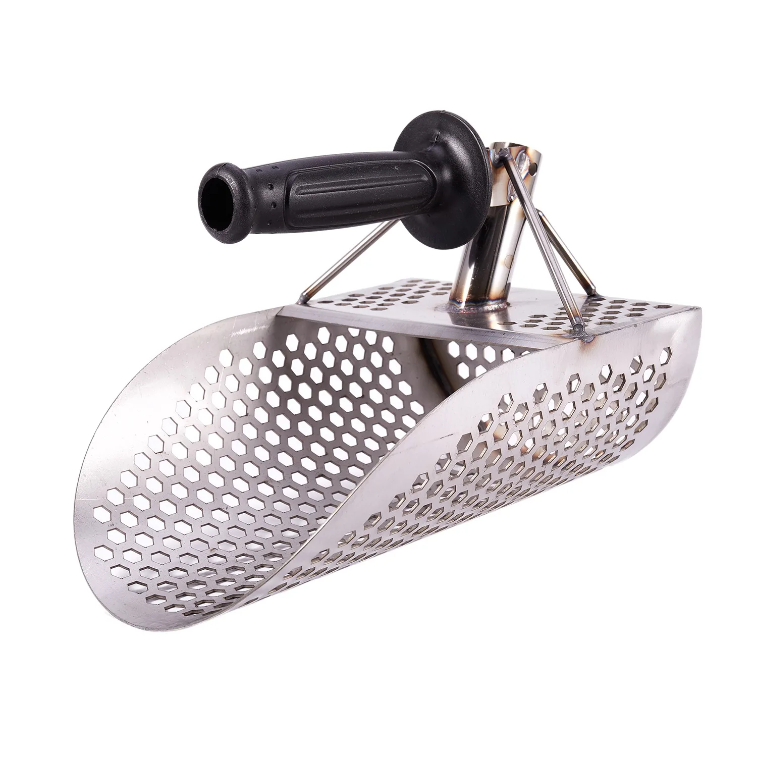 Sand Scoop for Metal Detecting Stainless Steel with Hexahedron 7Mm Holes for Beach Treasure Hunting Plastic Handle
Sand Scoop for Metal Detecting Stainless Steel with Hexahedron 7Mm Holes for Beach Treasure Hunting Plastic Handle