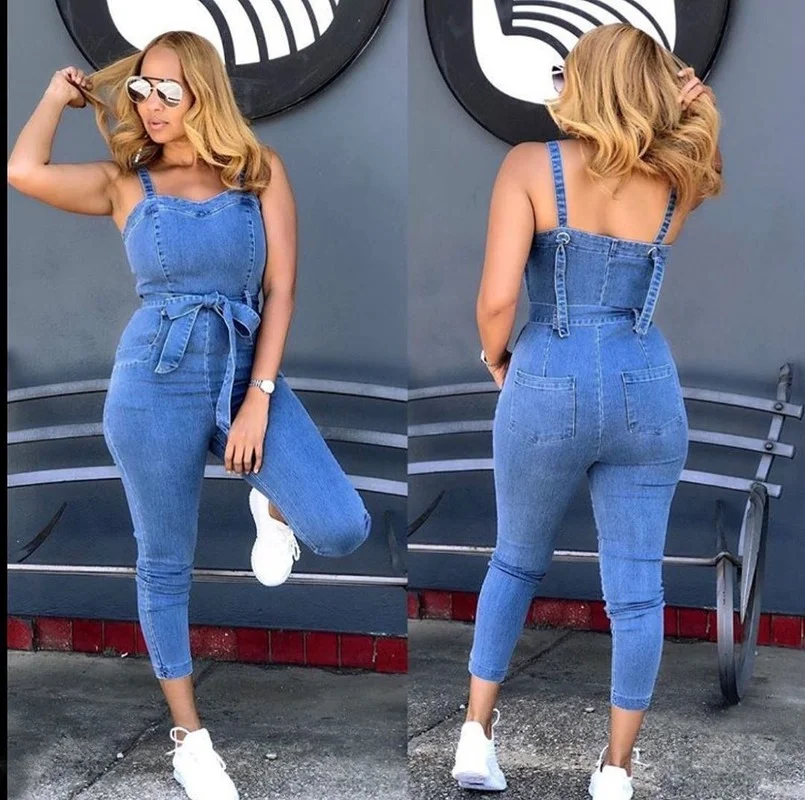Winter Women Skinny Slim Jumpsuit One Piece Bandage Sleeveless Denim Flare Jeans Rompers Sexy Night Club Party Outfits Blue New
Winter Women Skinny Slim Jumpsuit One Piece Bandage Sleeveless Denim Flare Jeans Rompers Sexy Night Club Party Outfits Blue New