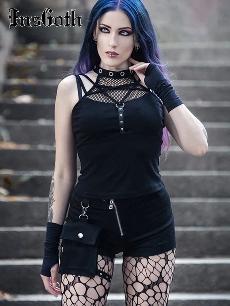 InsGoth Gothic Fishnet Patchwork Punk Style Tank Tops Women's Grunge Goth Harajuku Camisole Sleeveless Cold Shoulder Sexy Tops
InsGoth Gothic Fishnet Patchwork Punk Style Tank Tops Women's Grunge Goth Harajuku Camisole Sleeveless Cold Shoulder Sexy Tops