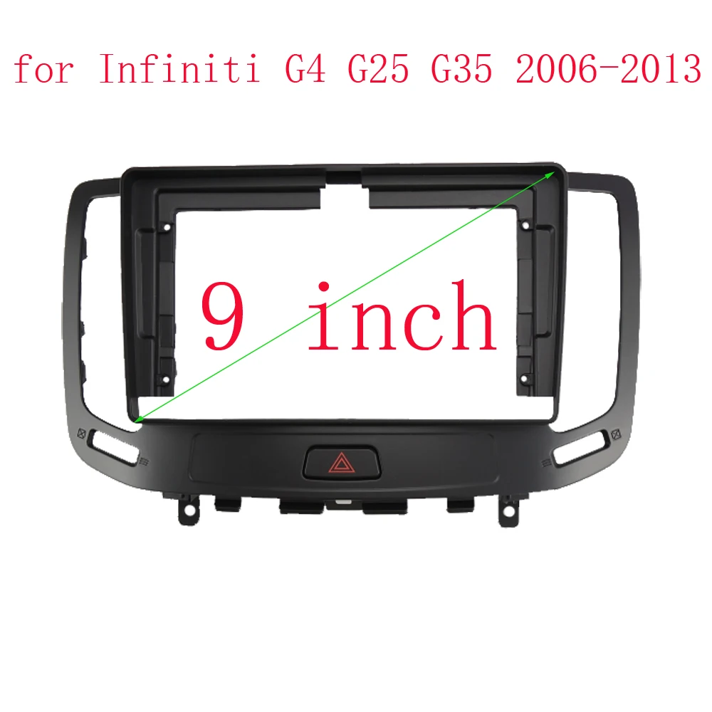 WQLSK 9 inch 2din dashboard frame CD DVD Car radio stereo trim kit audio panel for Infiniti G4 G25 G35 2006-2013
WQLSK 9 inch 2din dashboard frame CD DVD Car radio stereo trim kit audio panel for Infiniti G4 G25 G35 2006-2013