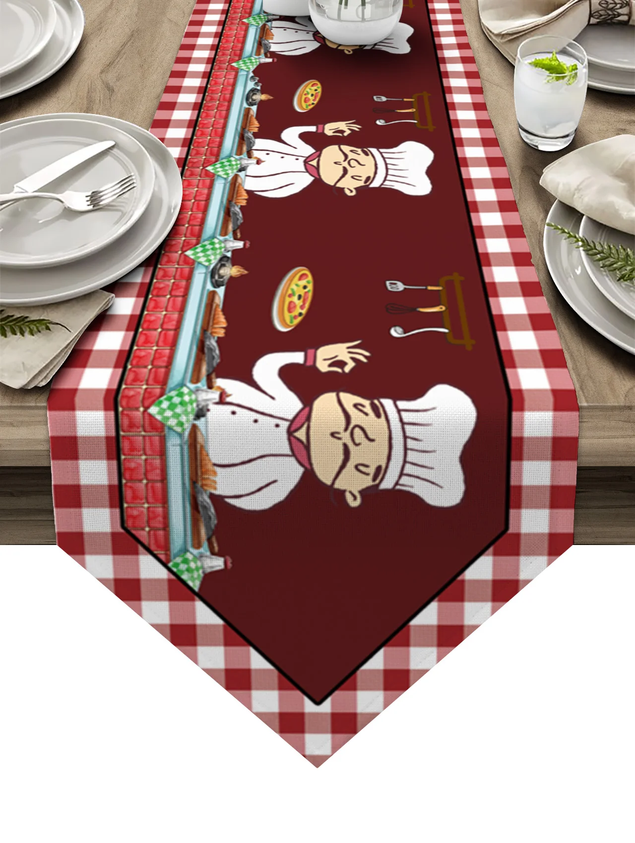 Chef Gourmet Knife And Fork Table Runners for Wedding Dinning Table Decorations Tablecloth for Home Table Coffee Table Mat
Chef Gourmet Knife And Fork Table Runners for Wedding Dinning Table Decorations Tablecloth for Home Table Coffee Table Mat