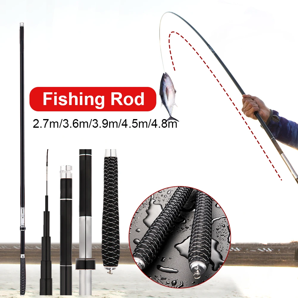 Telescopic Fishing Rod Portable 2.7m/3.6m/3.9m/4.5m/4.8m Carbon Fiber Fishing Rod Hard for Cruician Carp Fishing Accessories
Telescopic Fishing Rod Portable 2.7m/3.6m/3.9m/4.5m/4.8m Carbon Fiber Fishing Rod Hard for Cruician Carp Fishing Accessories