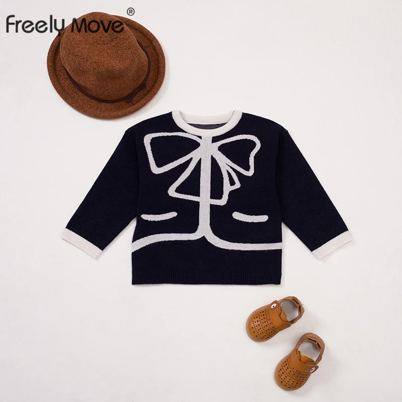 Freely Move Children's Sweater Autumn Baby Girls Sweaters Coat Kids Knitting Pullovers Bow Tops Kid Winter Long Sleeve Sweaters
Freely Move Children's Sweater Autumn Baby Girls Sweaters Coat Kids Knitting Pullovers Bow Tops Kid Winter Long Sleeve Sweaters