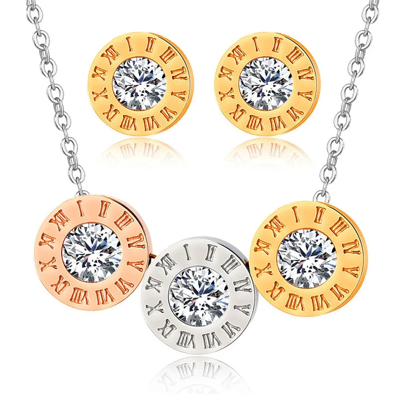 G&D Luxury Minimalism Rose Gold Color Roman Numerals Round Pendant Collarbone Necklace/ Earring Set for Women Jewelry Gift
G&D Luxury Minimalism Rose Gold Color Roman Numerals Round Pendant Collarbone Necklace/ Earring Set for Women Jewelry Gift