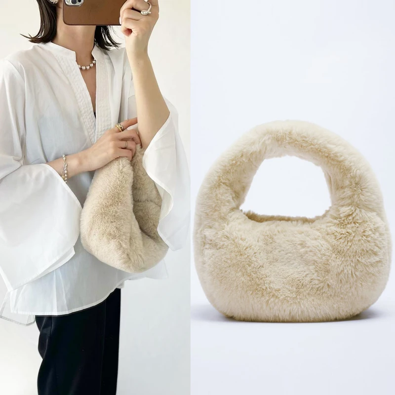 Plush Handbag Women's Hand Bags 2022 trend Female Handbags Woman Fashion Designer Tote Bag Luxury imitation Brands Replica
Plush Handbag Women's Hand Bags 2022 trend Female Handbags Woman Fashion Designer Tote Bag Luxury imitation Brands Replica