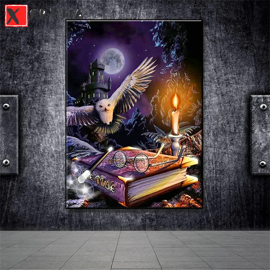 5D DIY Diamond Embroidery Vintage Magic School Castle Owl Cross Stitch Diamond Mosaic Art Painting Needlework Handicraft
5D DIY Diamond Embroidery Vintage Magic School Castle Owl Cross Stitch Diamond Mosaic Art Painting Needlework Handicraft