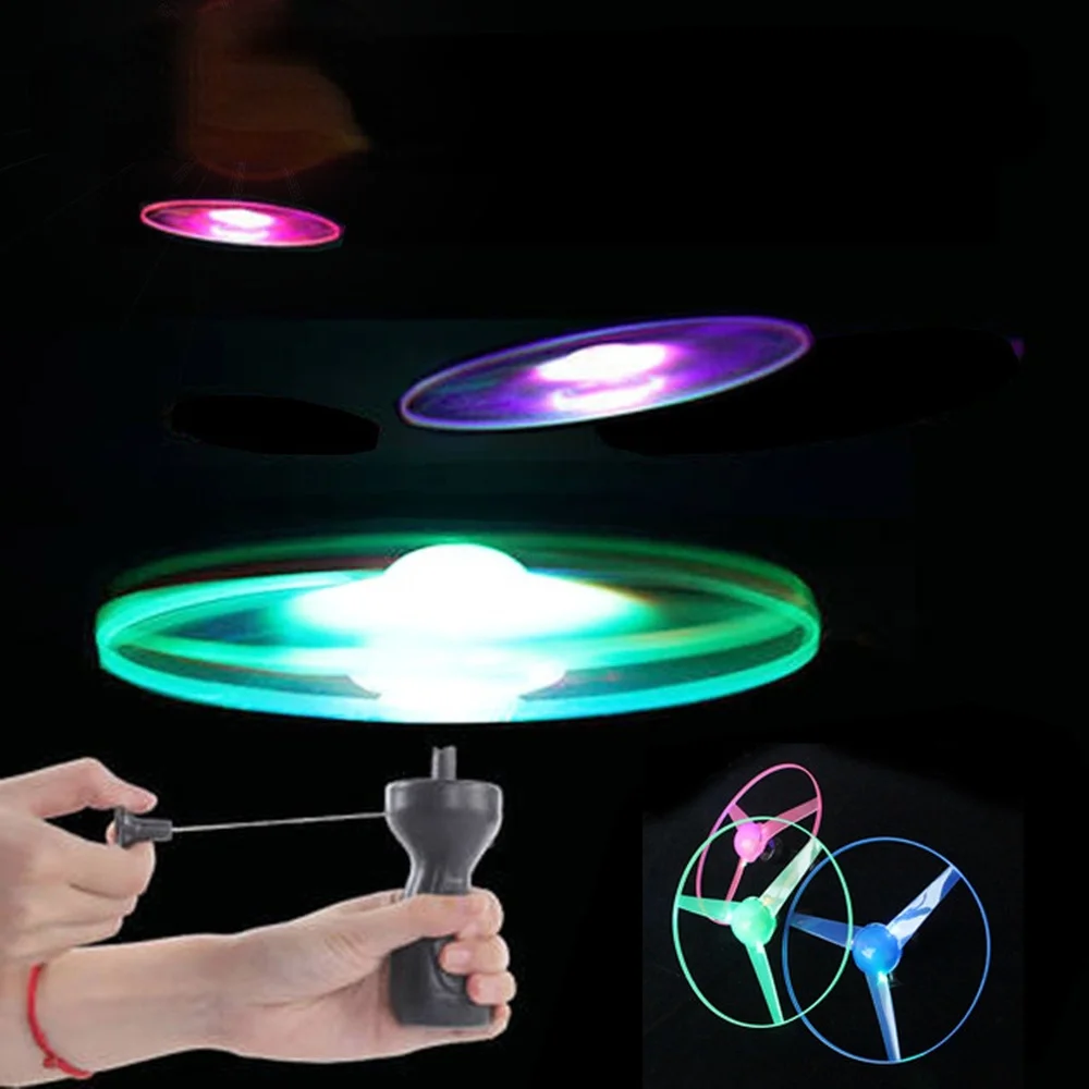 LED Lighting Flying Disc Propeller Helicopter Toys Pull String Flying Saucers UFO Spinning Top Kids Outdoor Toys Fun Game Sports
LED Lighting Flying Disc Propeller Helicopter Toys Pull String Flying Saucers UFO Spinning Top Kids Outdoor Toys Fun Game Sports