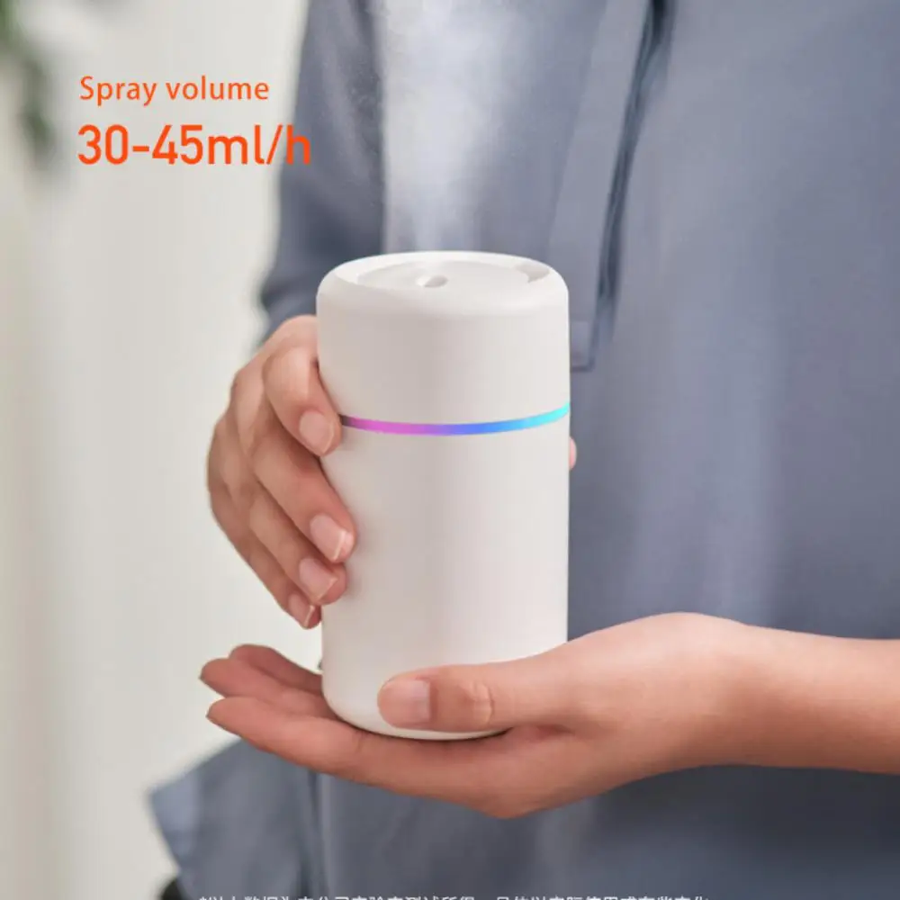 

Portable Gypsophila 300ml Electric Air Humidifier Car Oil Diffuser USB Silent Cold Mist Sprayer With Color Night Light
