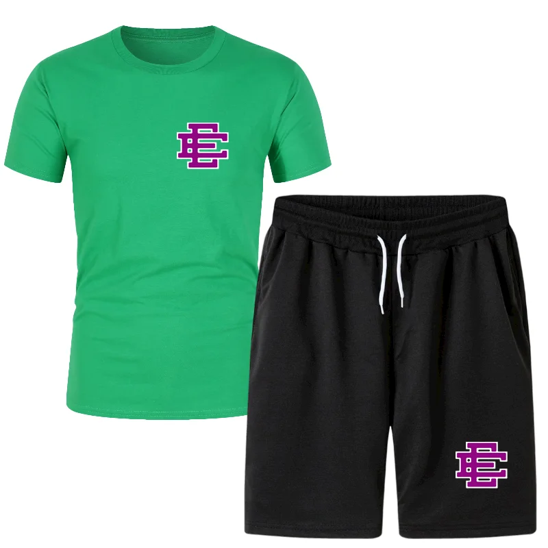 Men's Sets Eric Emanuel EE Men Shorts Set Fashion Print Summer T-shirt Shorts Running Basketball Streetwear Casual 2-Piece Set
Men's Sets Eric Emanuel EE Men Shorts Set Fashion Print Summer T-shirt Shorts Running Basketball Streetwear Casual 2-Piece Set