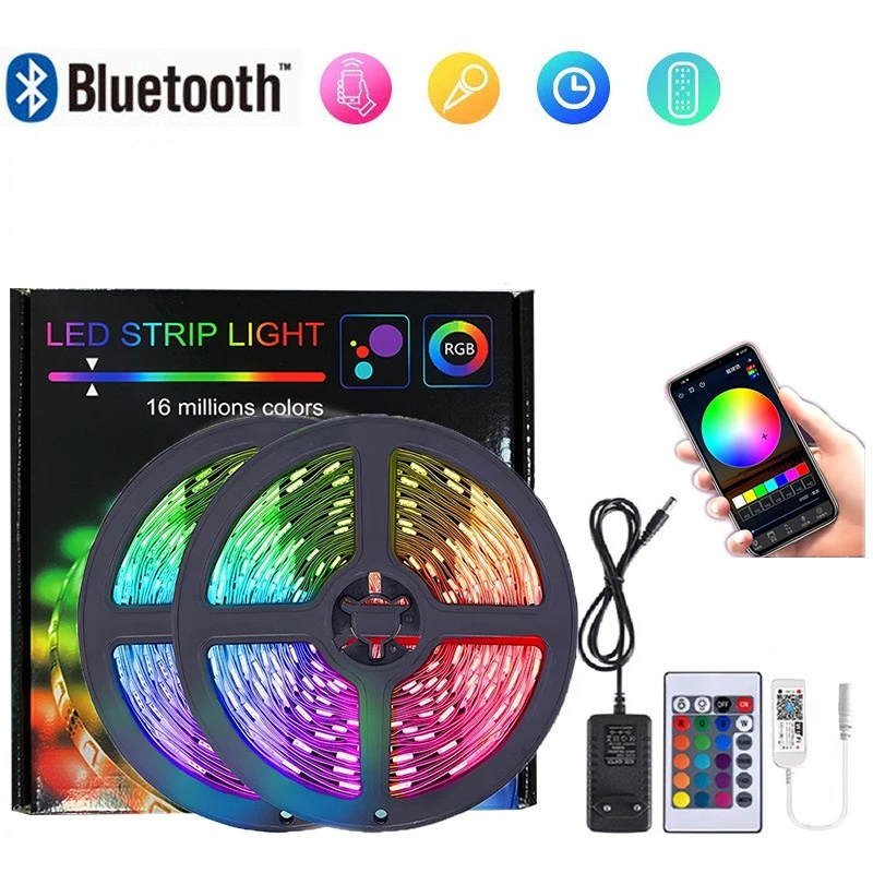 Светодиодная лента Tuya с поддержкой Wi-Fi, 12 В, 20 м, 50 футов, 5 м
Светодиодная лента Tuya с поддержкой Wi-Fi, 12 В, 20 м, 50 футов, 5 м