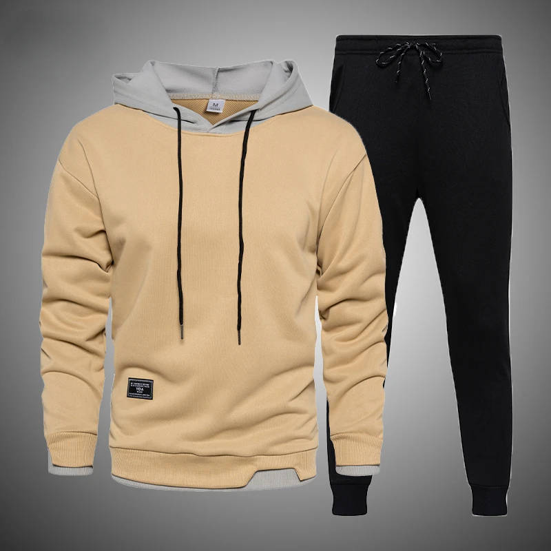 2022New Spring Men Casual Harajuku Hooded Sportwear Autumn Fashion Solid Hoodies+Pants Two Piece Sets Mens Tracksuit Streetwear
2022New Spring Men Casual Harajuku Hooded Sportwear Autumn Fashion Solid Hoodies+Pants Two Piece Sets Mens Tracksuit Streetwear