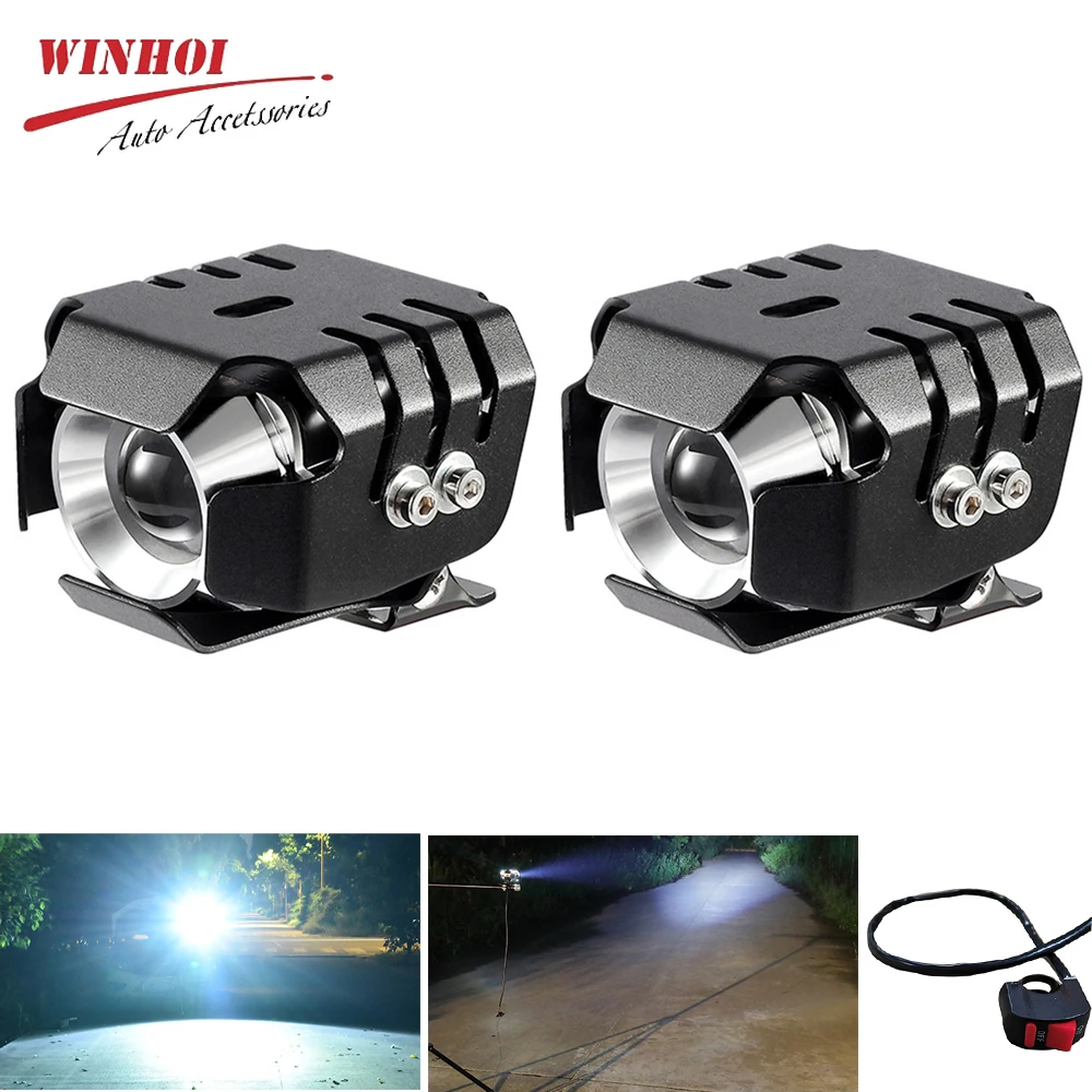 Motorcycle Headlight Led Fog Lights 12V 24V Universal Auxiliary Driving Additional Spotlight for Motorbike Offroad Work Light
Motorcycle Headlight Led Fog Lights 12V 24V Universal Auxiliary Driving Additional Spotlight for Motorbike Offroad Work Light