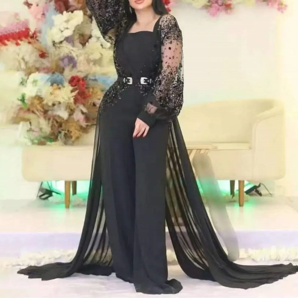 Woman 2023 New Black Floral Lace Long Sleeve Formal Occasion Evening Dresses Gown For Wedding Party Elegant Ladies Prom Skirt
Woman 2023 New Black Floral Lace Long Sleeve Formal Occasion Evening Dresses Gown For Wedding Party Elegant Ladies Prom Skirt