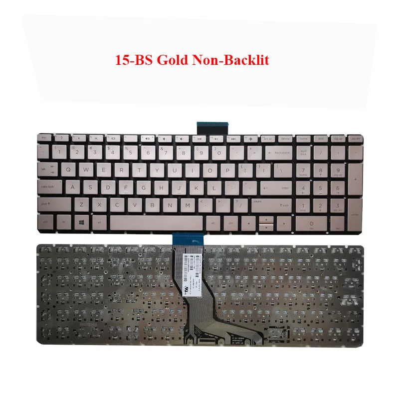 

Laptop Keyboard for HP ENVY X360 15 BS 15T-BS 15-BP 17 AK AR 17-BS 250 256 G6 notebook keyboard US Glod/Silver/Black W/Backlit