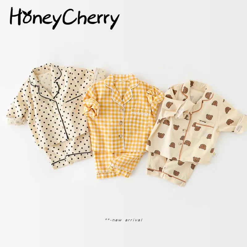 HoneyCherry Spring new Korean version of cute long-sleeved two-piece home service for infants and toddlers baby girl clothes
HoneyCherry Spring new Korean version of cute long-sleeved two-piece home service for infants and toddlers baby girl clothes