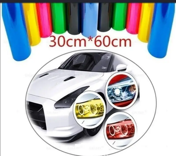 60x30cm Dark Black Car Light Vinyl Film Auto Headlight Taillight Tint Vinyl Sheet Sticker Waterproof and Strong Self-adhesive
60x30cm Dark Black Car Light Vinyl Film Auto Headlight Taillight Tint Vinyl Sheet Sticker Waterproof and Strong Self-adhesive