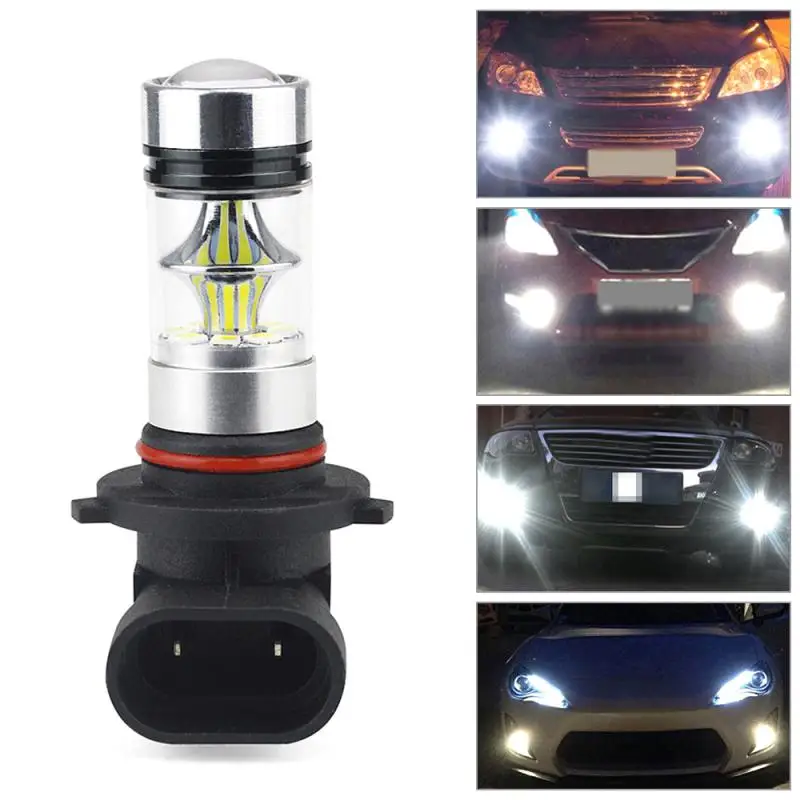 

1pc 9005 HB3 100W 6000K Super White Fog Light 2323 LED Driving Bulb DRL Daytime Running Light Car Fog Lamp