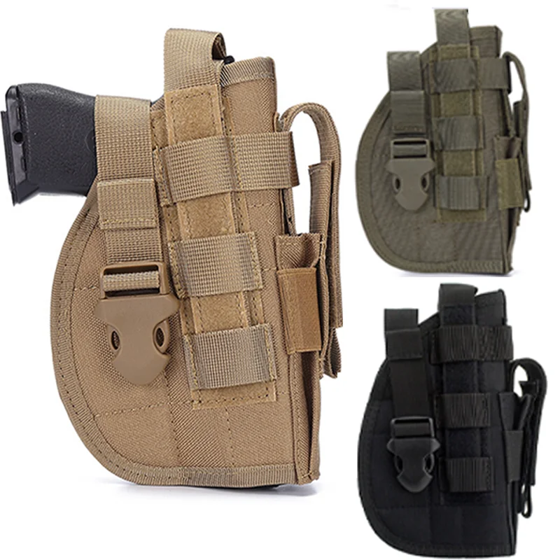 Тактическая кобура для пистолета Molle для револьвера Glock 17/1911, кобура для страйкбола, компактные охотничьи Чехлы Magzine
Тактическая кобура для пистолета Molle для револьвера Glock 17/1911, кобура для страйкбола, компактные охотничьи Чехлы Magzine