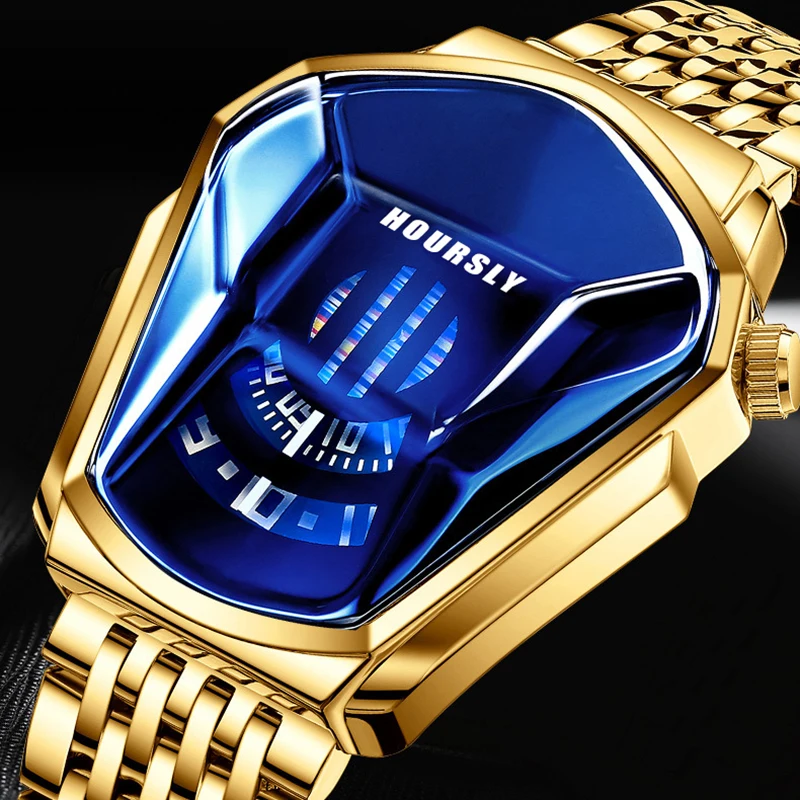 Роскошные брендовые золотые наручные часы 2022 для мужчин мужские черные