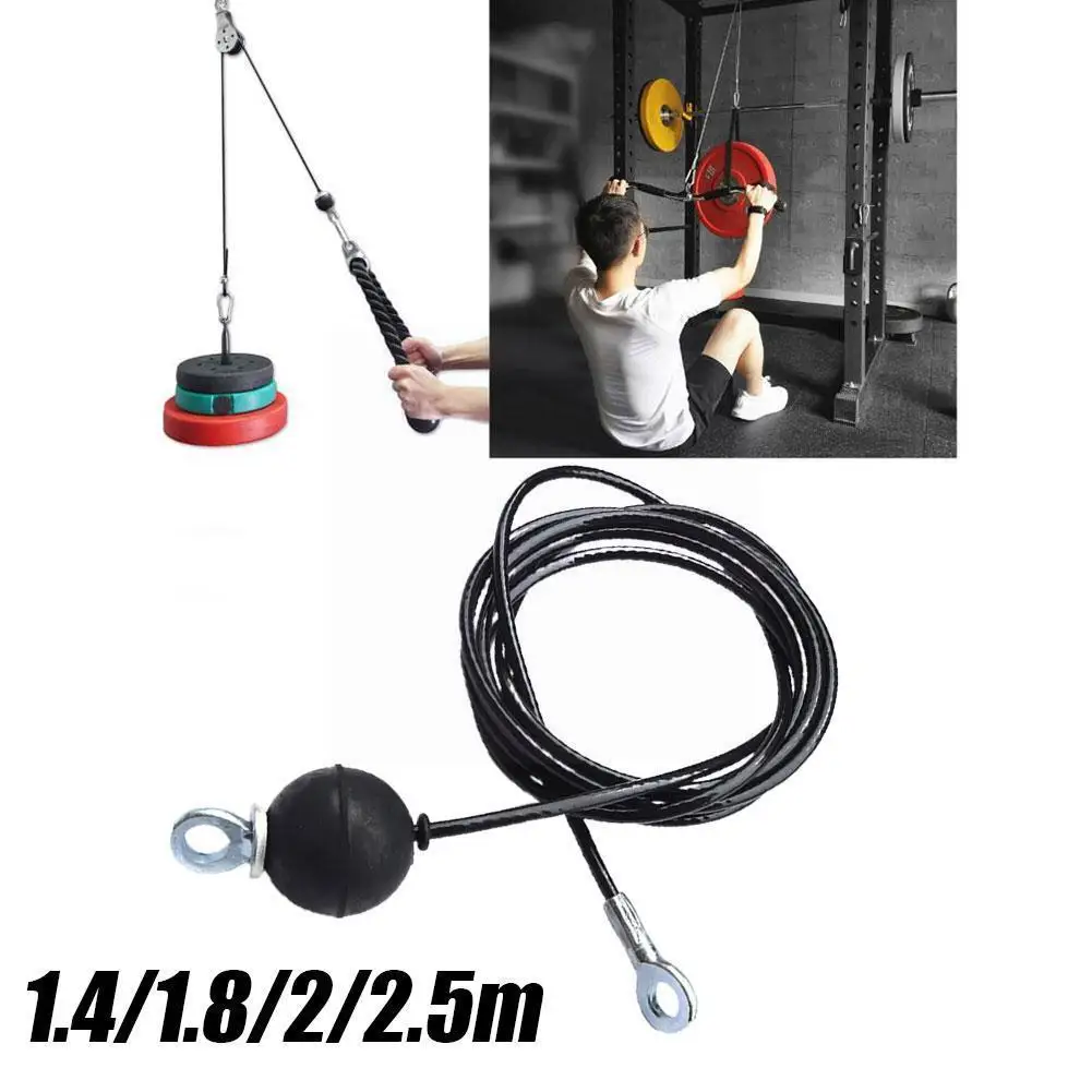 1.4m/1.8m/2m/2.5m Fitness Wire Rope Heavy Steel Rope For Home Cable Machine Fitness Pulley Training Equipment Accessoires J4q4
1.4m/1.8m/2m/2.5m Fitness Wire Rope Heavy Steel Rope For Home Cable Machine Fitness Pulley Training Equipment Accessoires J4q4