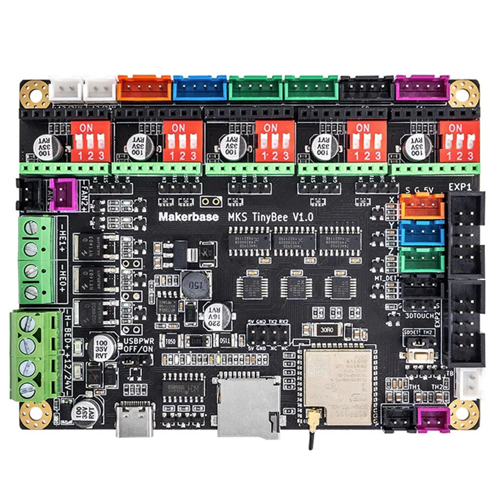 3D Printer Parts for MKS TinyBee Motherboard Control Board ESP32-WROOM-32U WIFI MINI12864 TFT Screen 520Kb RAM MCU 240MHz
3D Printer Parts for MKS TinyBee Motherboard Control Board ESP32-WROOM-32U WIFI MINI12864 TFT Screen 520Kb RAM MCU 240MHz