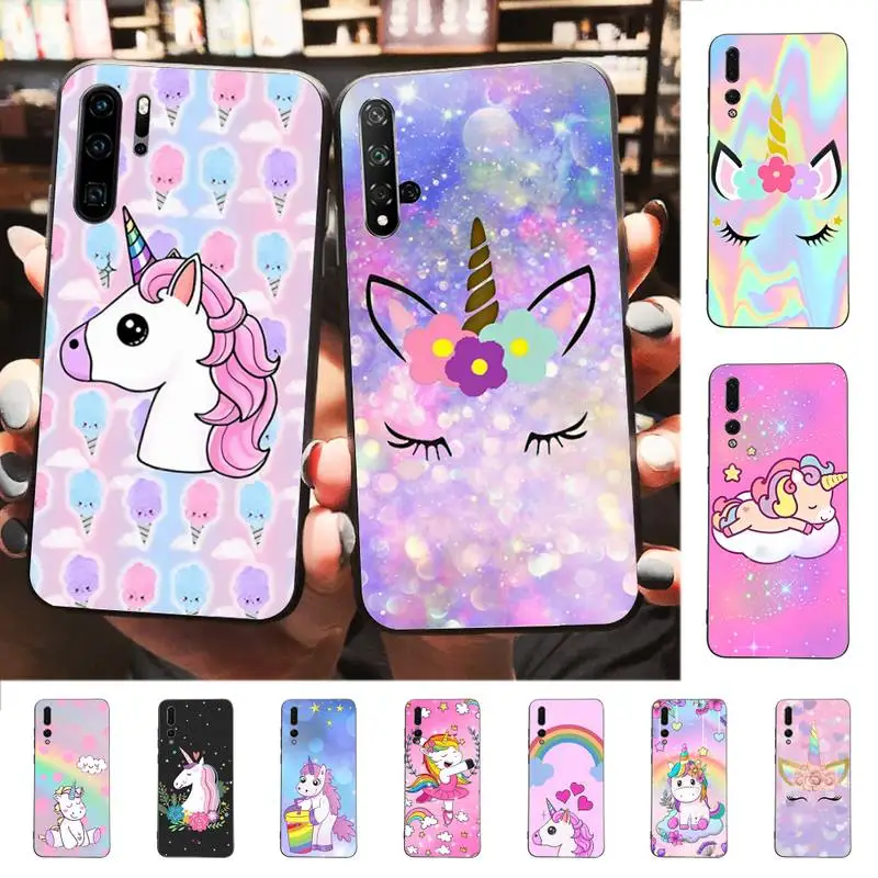 

YNDFCNB Colored Pony Phone Case for Huawei P30 40 20 10 8 9 lite pro plus Psmart2019
