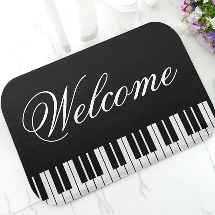 Classy Piano Keyboard Welcome Door Mat Gold Music Notes Key Board Doormat Rug Carpet for Pianist Music Teacher Gift Personalised
Classy Piano Keyboard Welcome Door Mat Gold Music Notes Key Board Doormat Rug Carpet for Pianist Music Teacher Gift Personalised